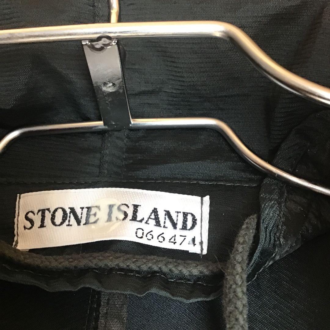 訳ありSTONE  ナイロンジャケット ブラック(ファスナー不具合)