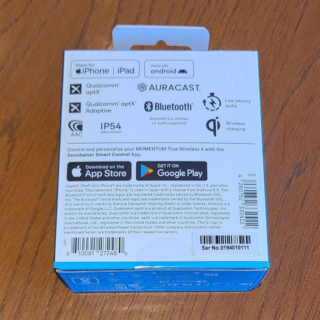 【新品・未使用】ゼンハイザー MOMENTUM True Wireless 4