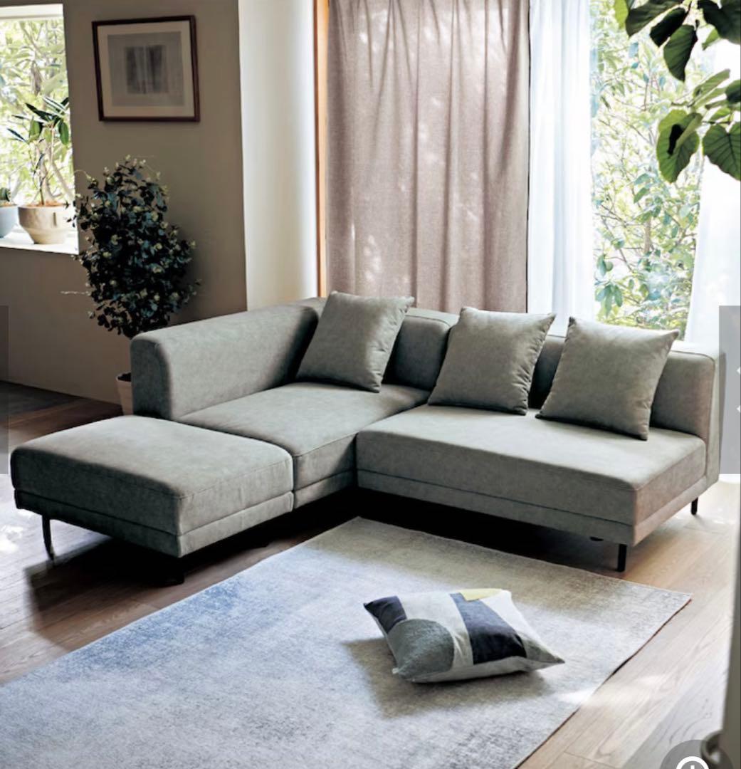 新品　リネン調カーテン＆UVカット・遮熱・遮像レースカーテンセット ベルメゾン