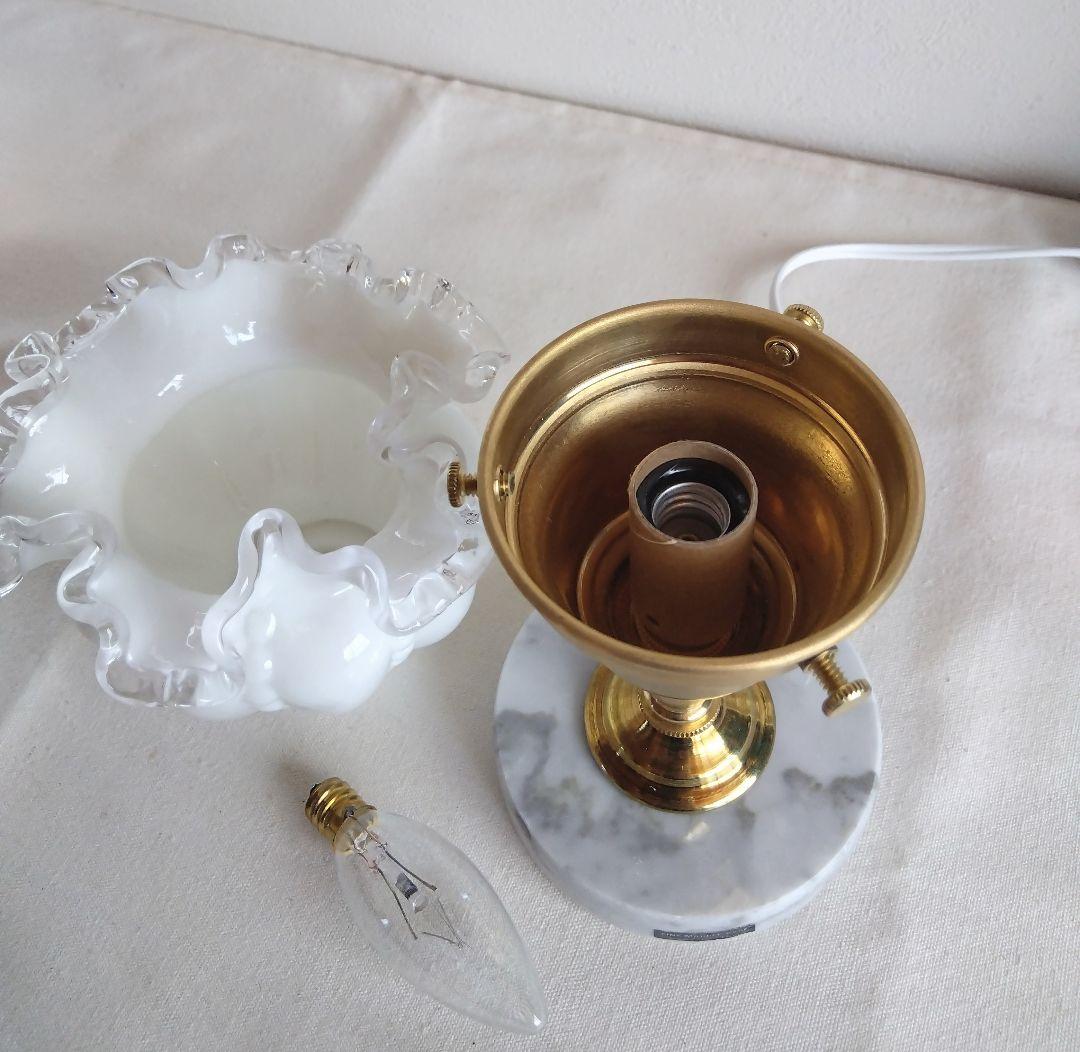 フェントン☆シルバークレスト ラッフルシェードランプ