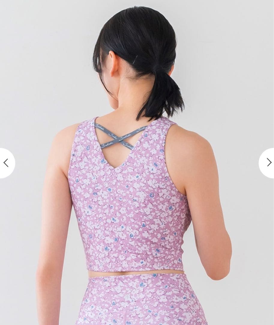 スカーラ　アメリカンスリーブショートタンクトップ　S