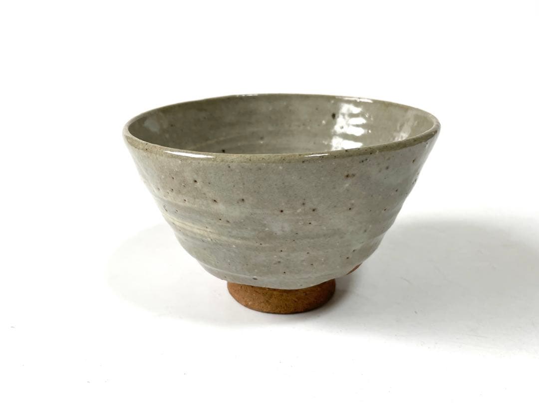 陶芸家　作家物　九代　長岡住右衛門　長岡空味 刷毛目茶碗　出雲　楽山焼　共箱