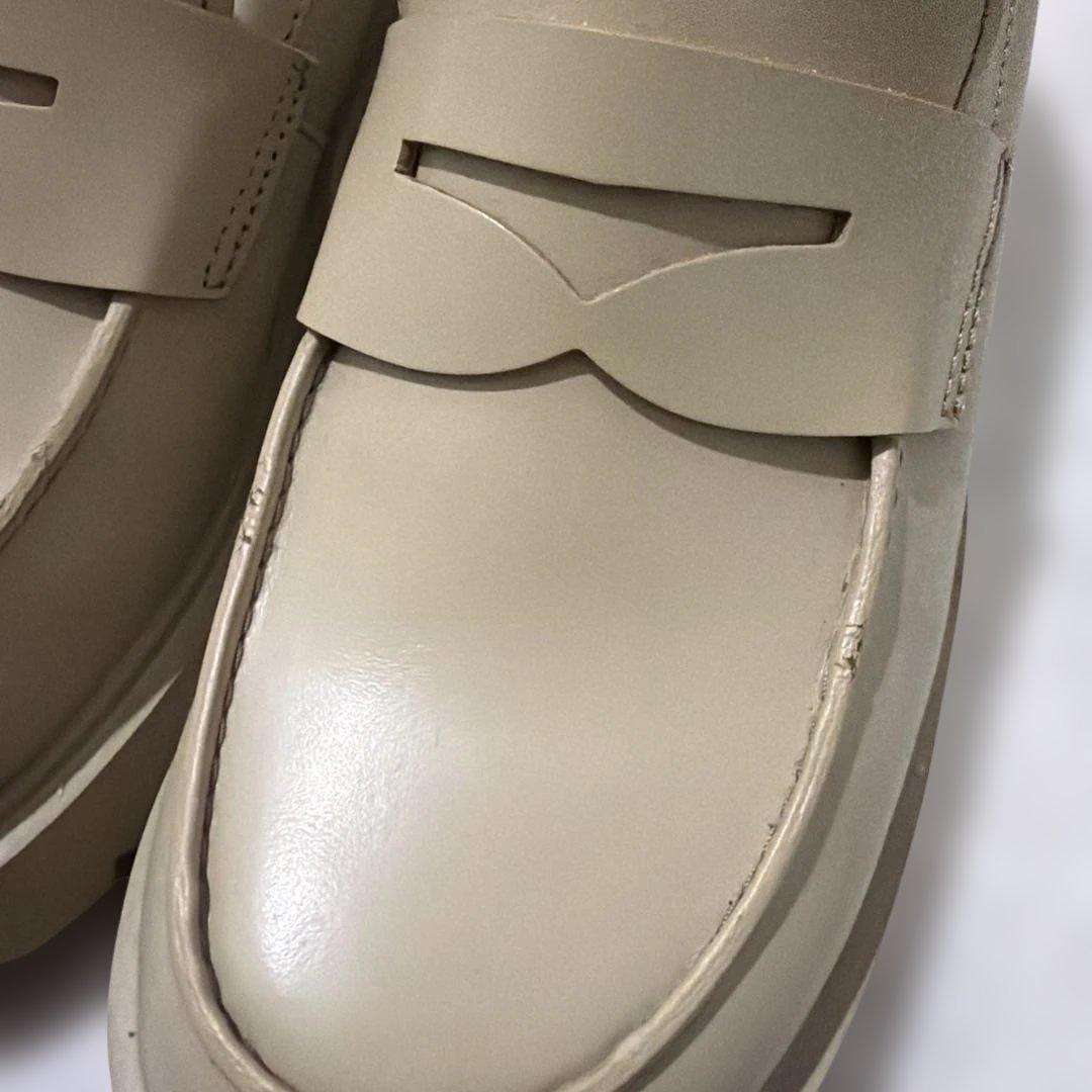 春☘️COMPER ベージュ ローファー 厚底　39