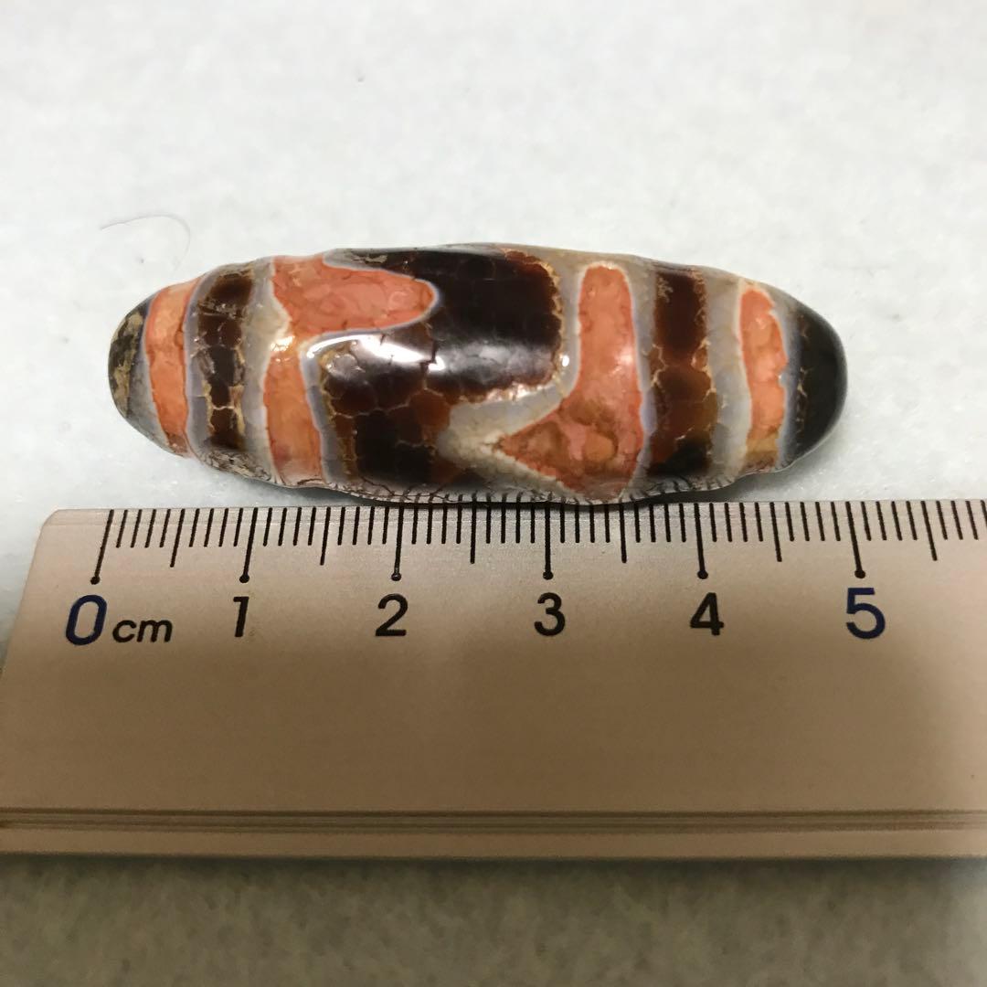 紫*様 超激レア珍品‼︎ 古代龍紋　虎紋天珠　サービス品