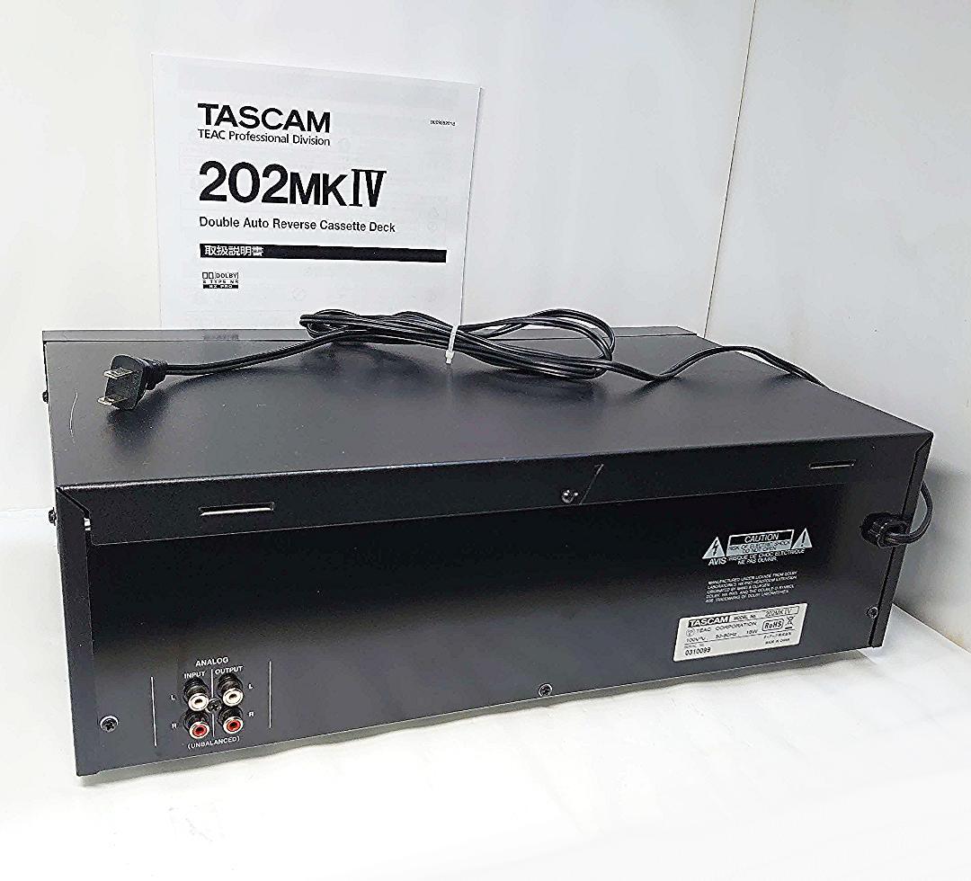 【完動｜美品】 TASCAM 202mkIV｜ダブル・カセットデッキ｜業務用