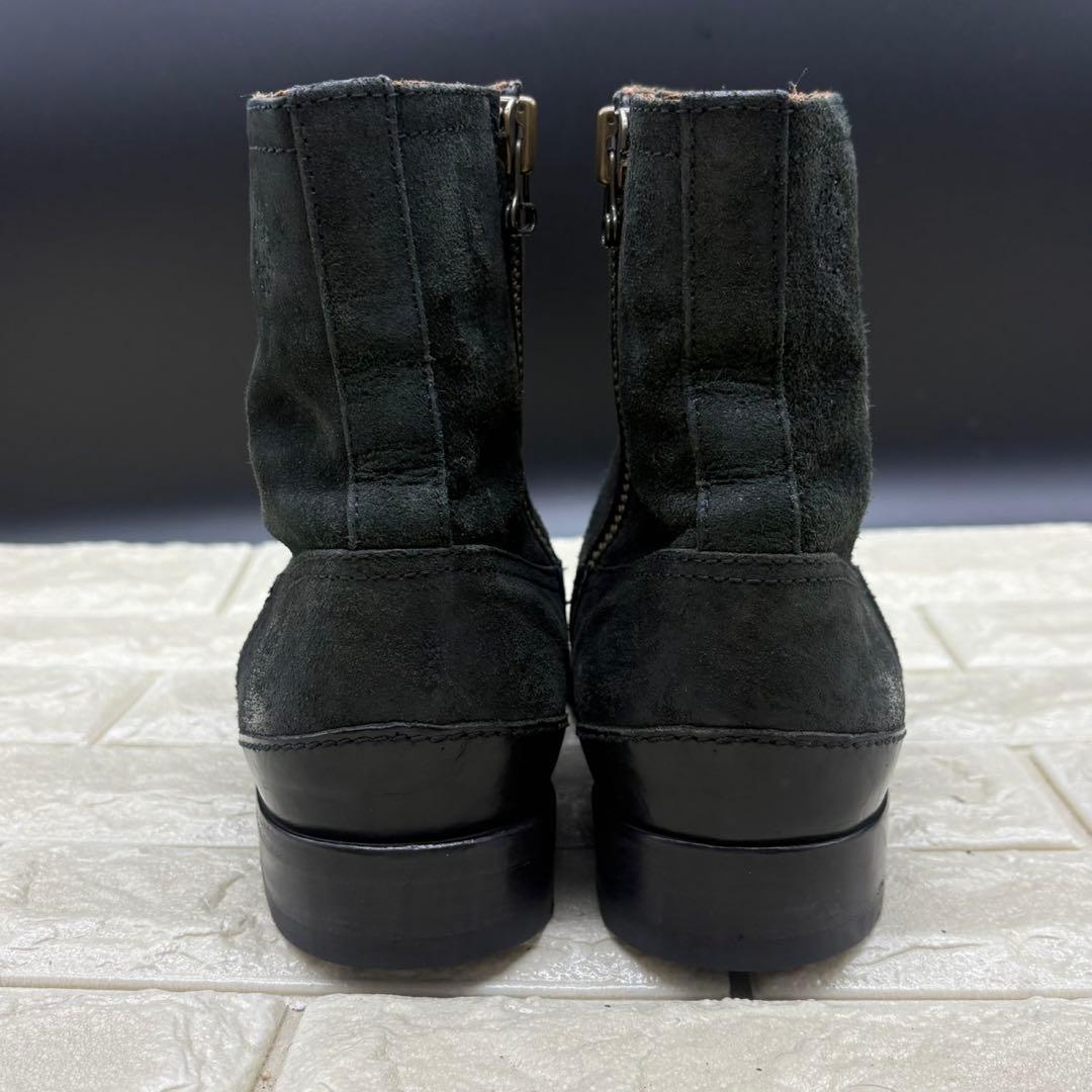 【良品】BUTTERO ブッテロ サイドジップブーツ 41.5 レザー ブラック
