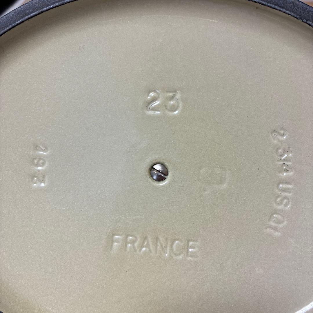 ル・クルーゼ　ココットオーバル　鍋　ブルー　23