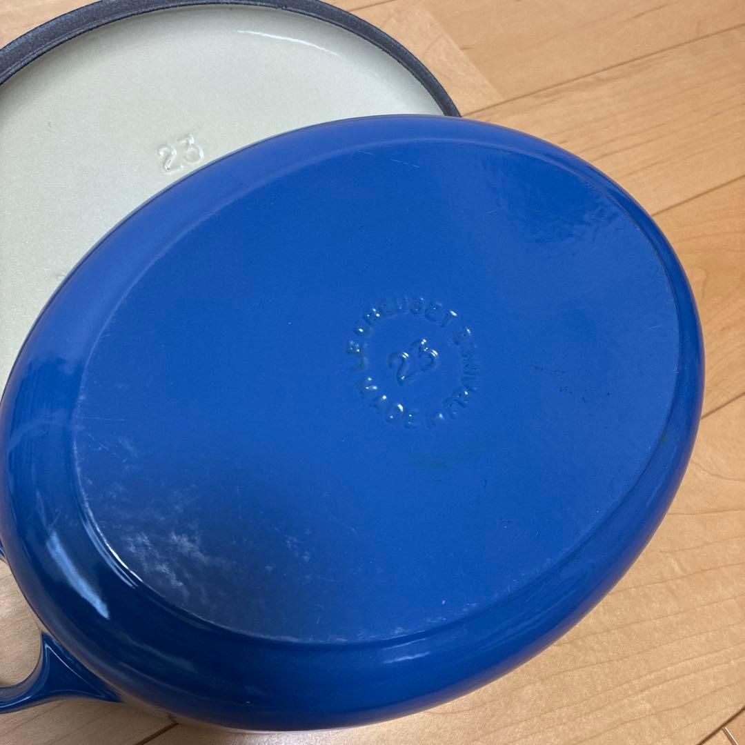ル・クルーゼ　ココットオーバル　鍋　ブルー　23