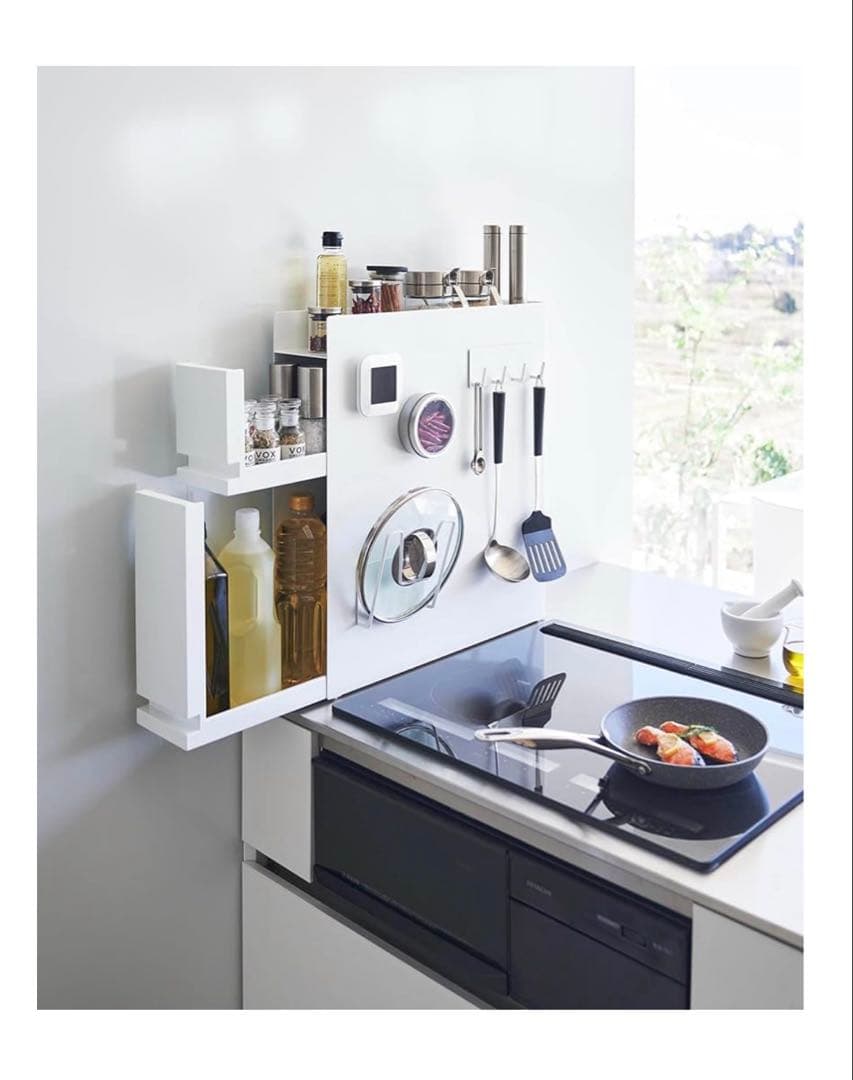 山崎実業tower 隠せる調味料ラック