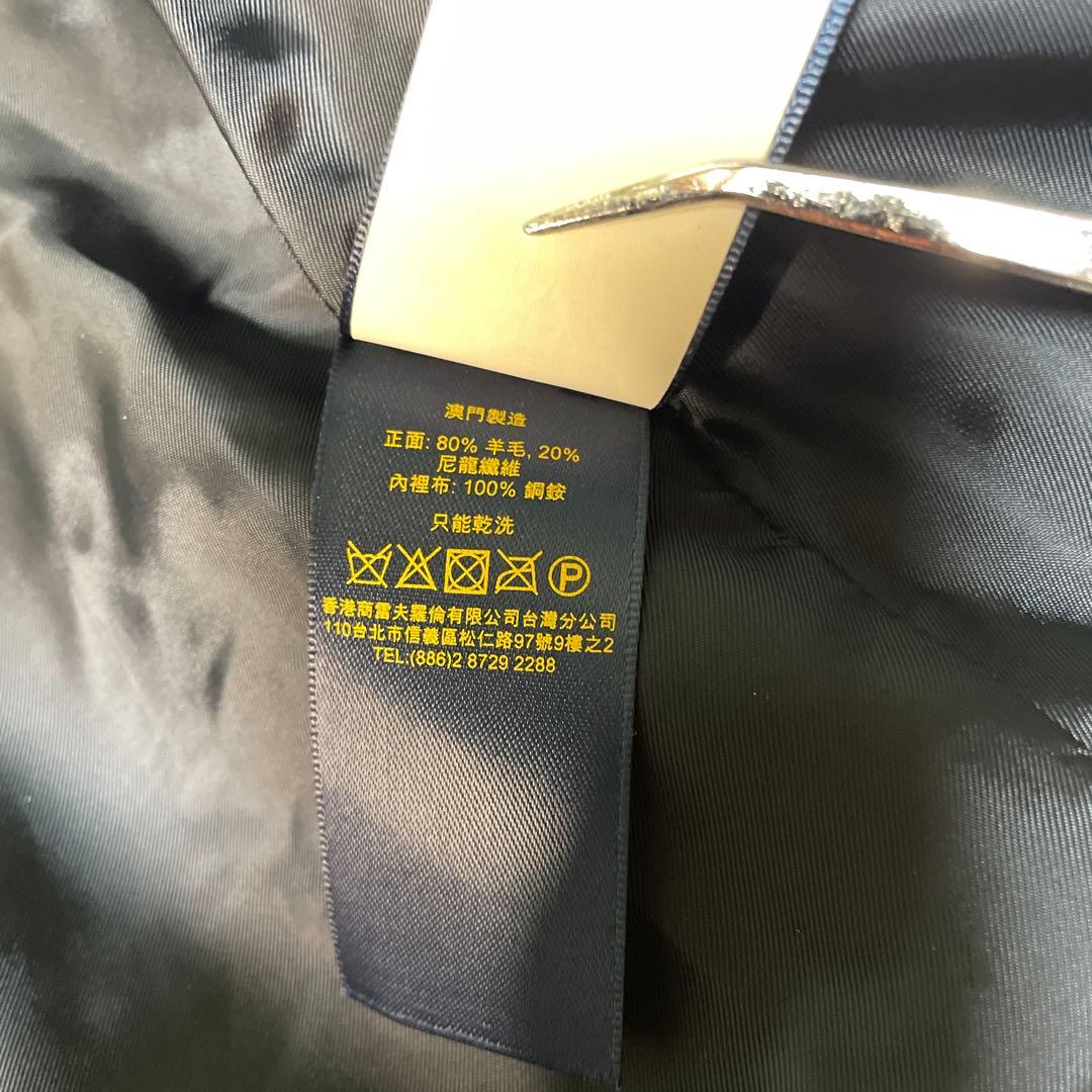 美品【POLO Ralph Lauren】ウールメルトンピーコート　ネイビー　M