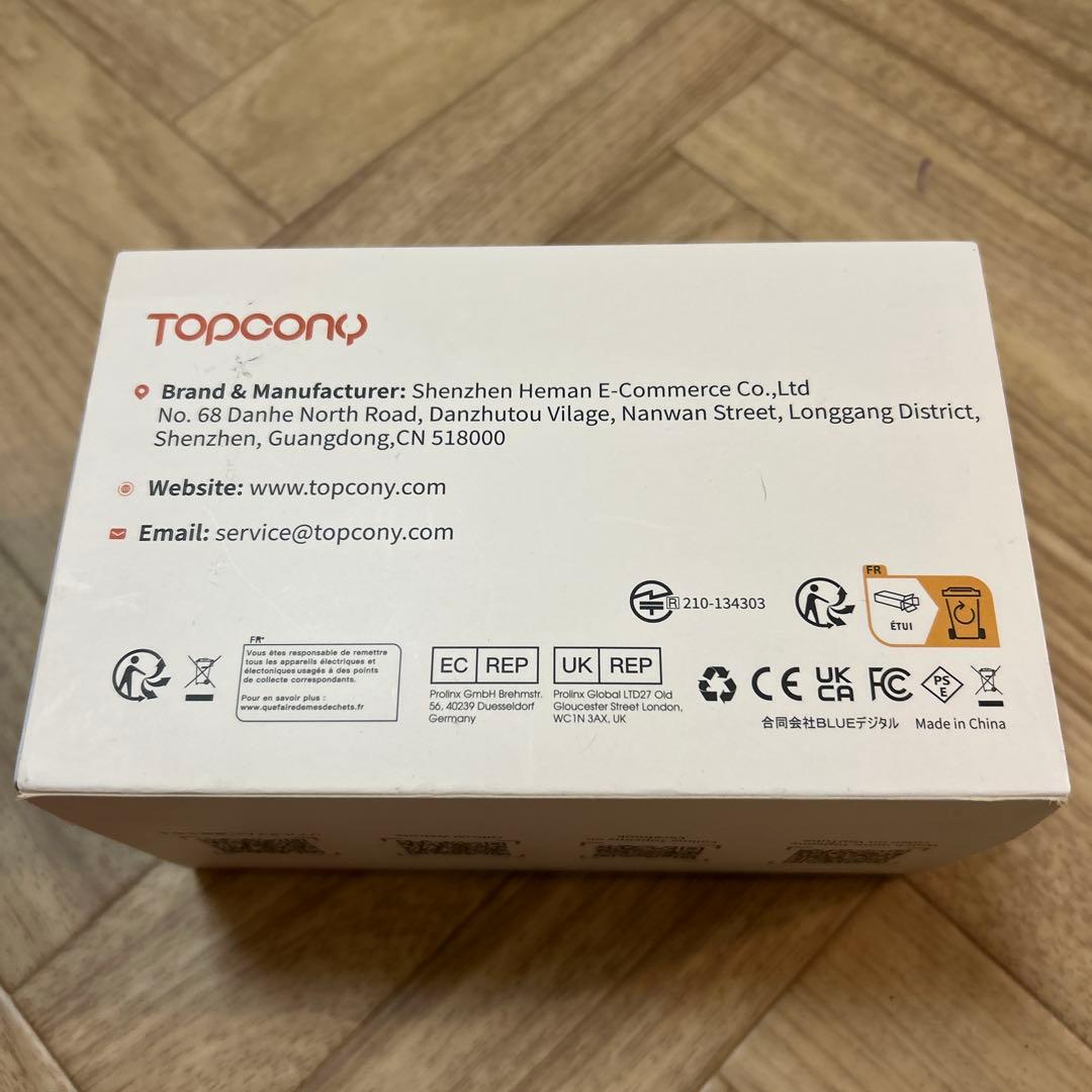 TOPCONY Indoor Security Camera 録画可能 カメラ