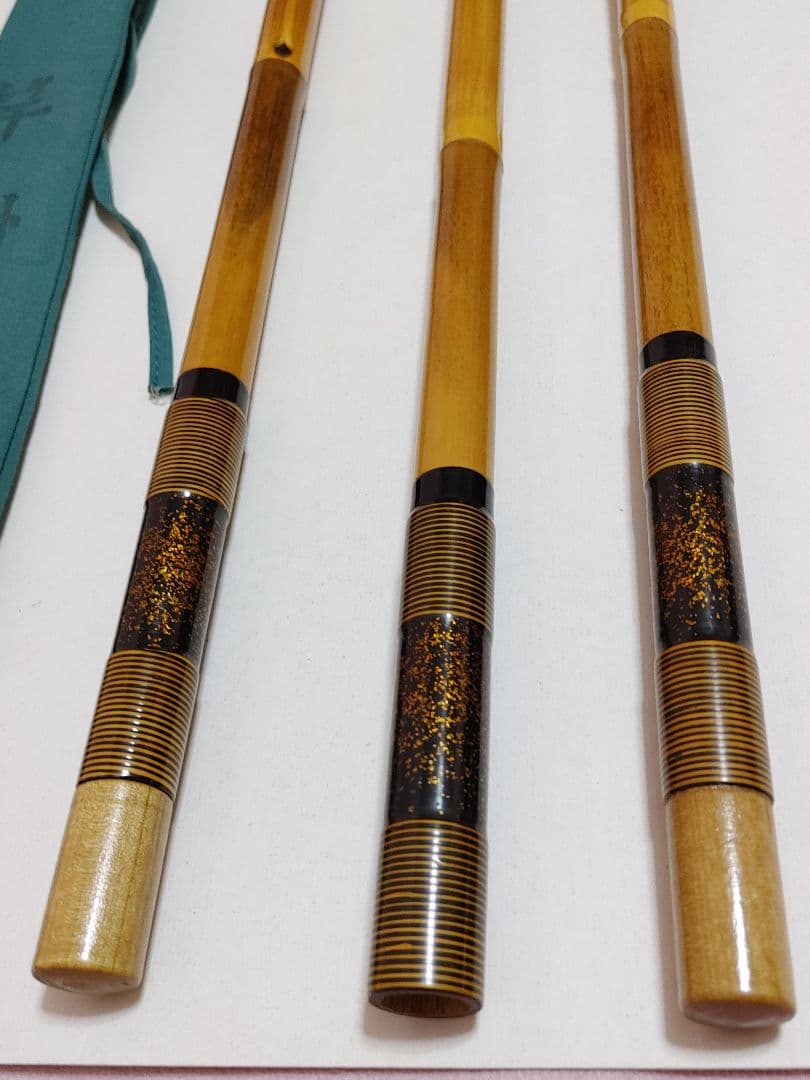 1*6様 雄水　竿掛　収納袋付き　3本もの