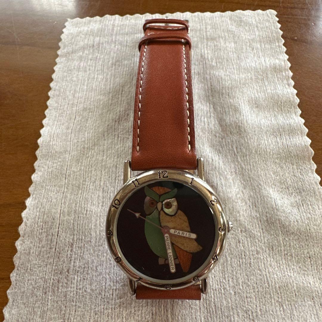 【希少】Pierre Lannierピエールラニエ フクロウ 電池交換済