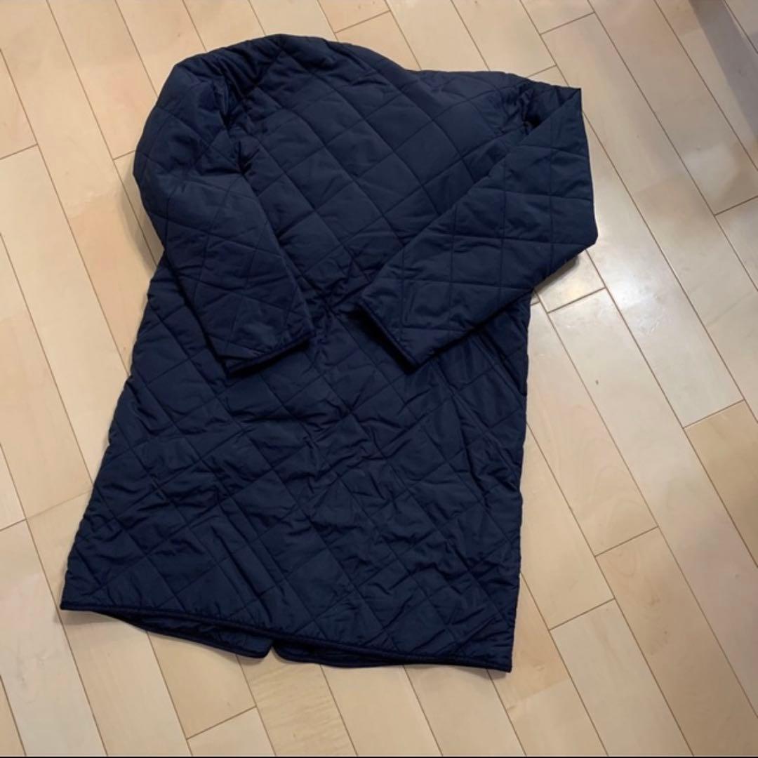 新品　ママコート　キルティング　ネイビー　ダッカー付き　M