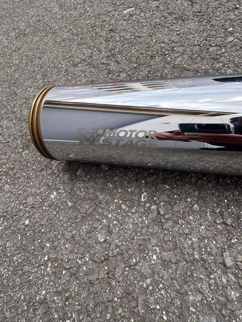 MOTOR STAGE製　ソフテイル用マフラー ブラス76ストレート