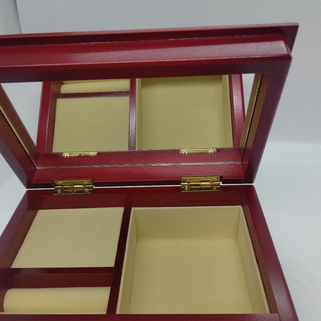 カメオ オルゴール付きジュエリーBOX 木製 宝石箱