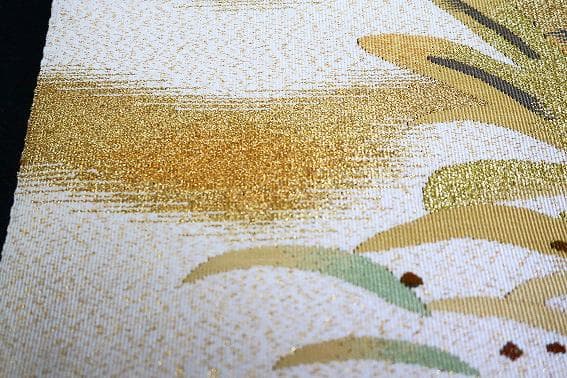 ★専用★未使用品 名古屋帯 松葉仕立て 綴れ ウズラ 長さ3m74cm