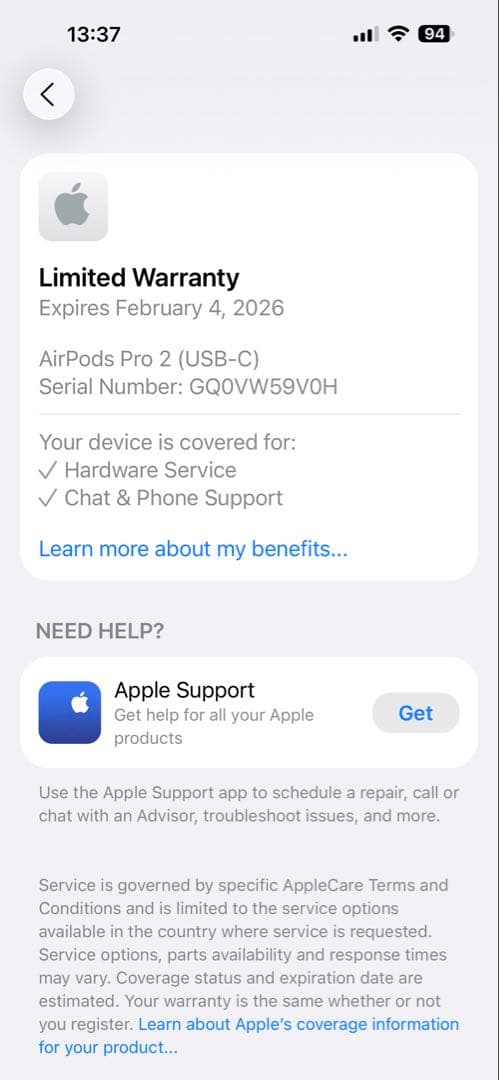 美品　Apple AirPods Pro 2代　usb c 本体