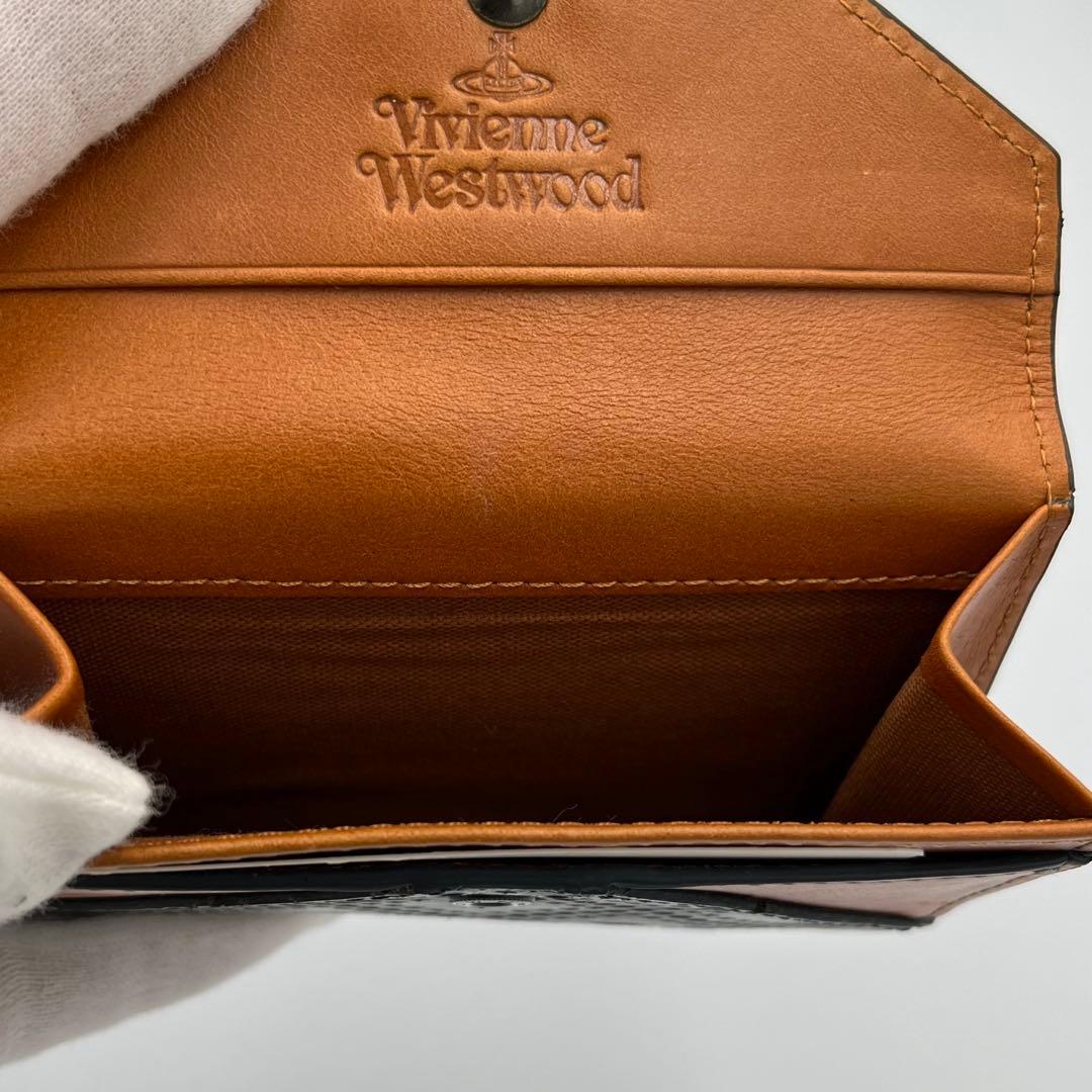 ✨未使用級✨ヴィヴィアン　カードケース　オーブ　パンチングレザー