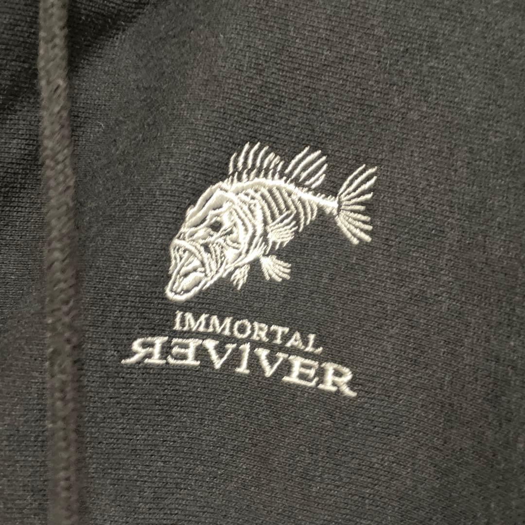 イマカツ　ダブルジップアップパーカー　XL ブラック