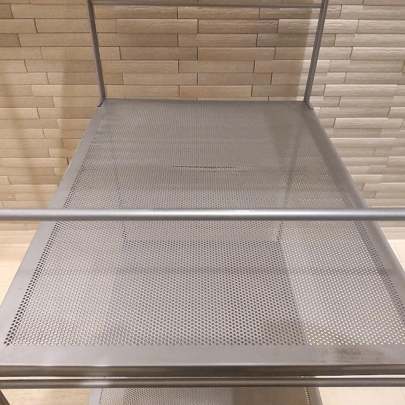 ★廃盤品★ 無印良品 スチール ユニットシェルフ シルバー メッシュ