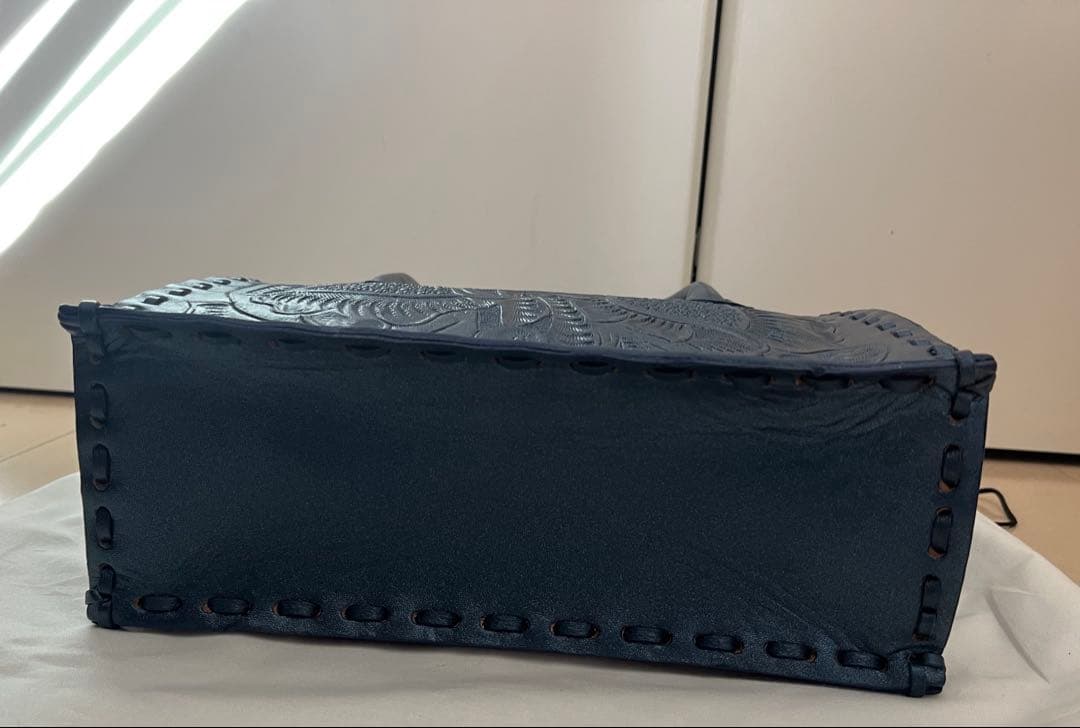 【新品未使用タグ付き】グレースコンチネンタル　S ネイビー　ハンドバッグ