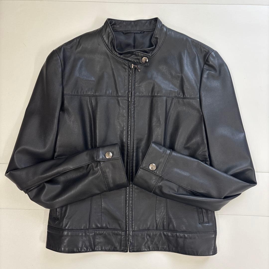 himiさま専用⭐︎アナイANAYI ラムレザーシングルライダースジャケット　36