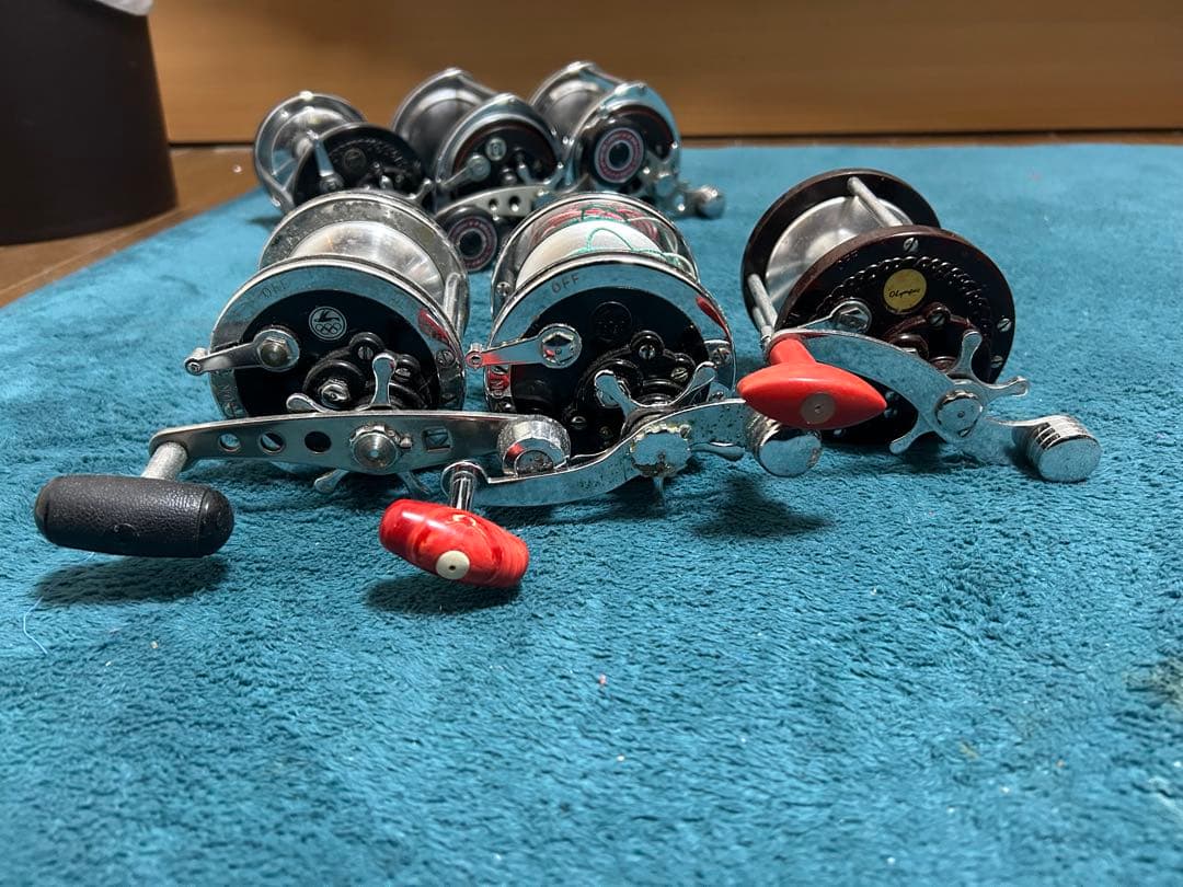 オリムピック　ストロング　ファイター　計8点　石鯛　両軸リール