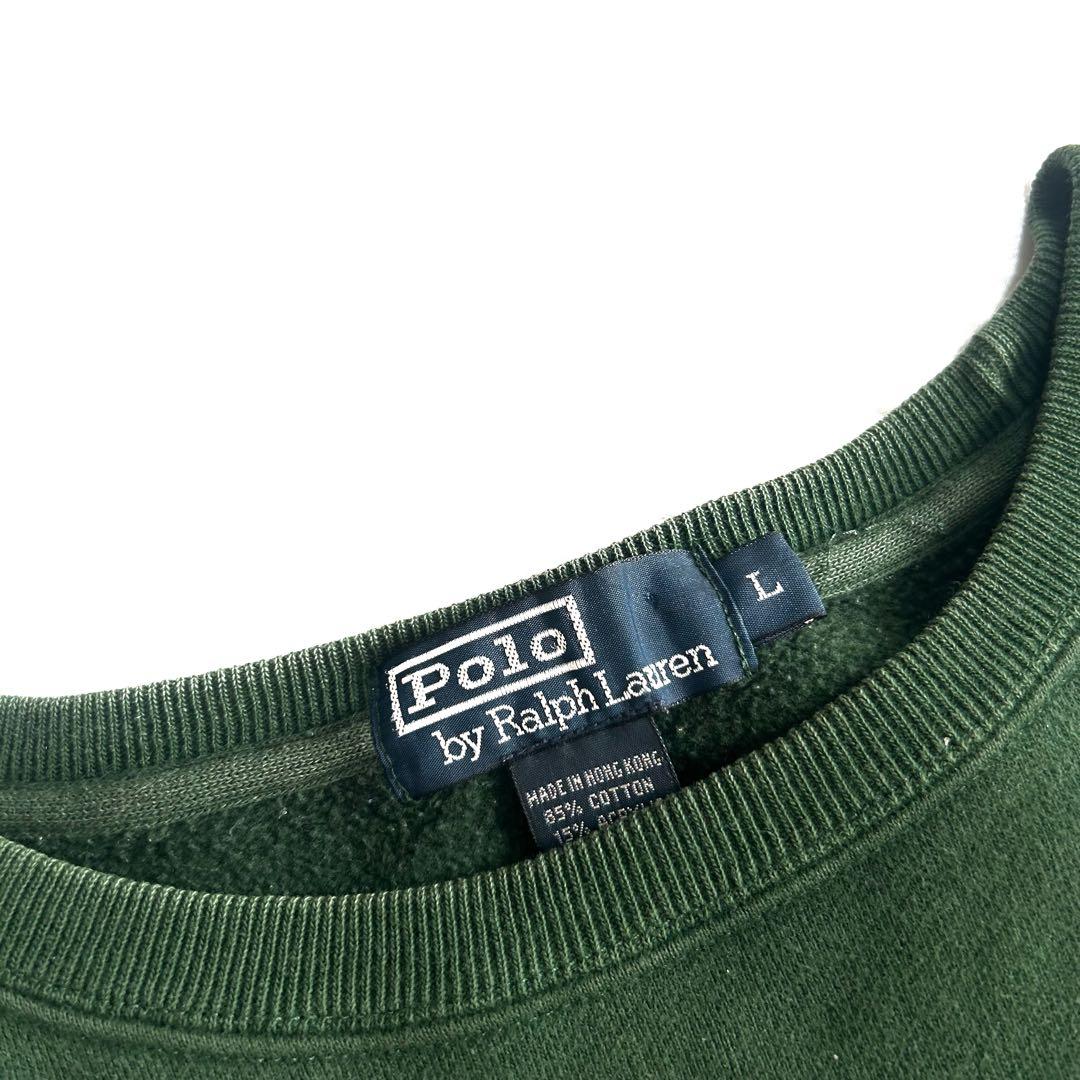 90s 香港製　ゴールデンレトリバー　刺繍スウェット　Ralph Lauren