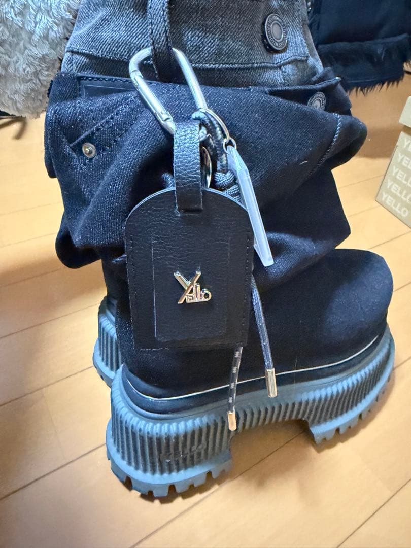 靴 YELLO GIO PLATFORM SHORT BOOTS