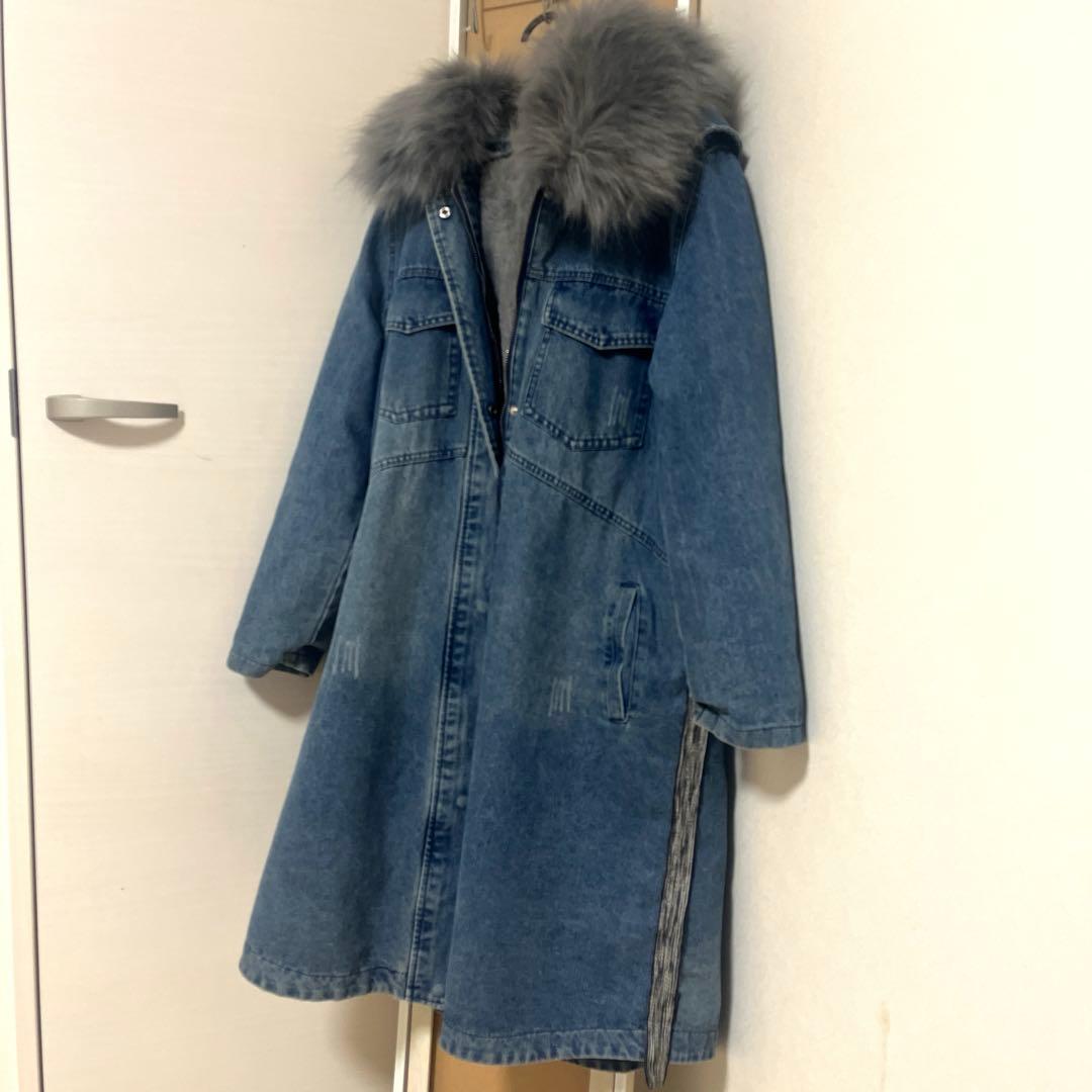 【早い者勝ち！】最終値下げ！スコットクラブ　デニム　ファーコート