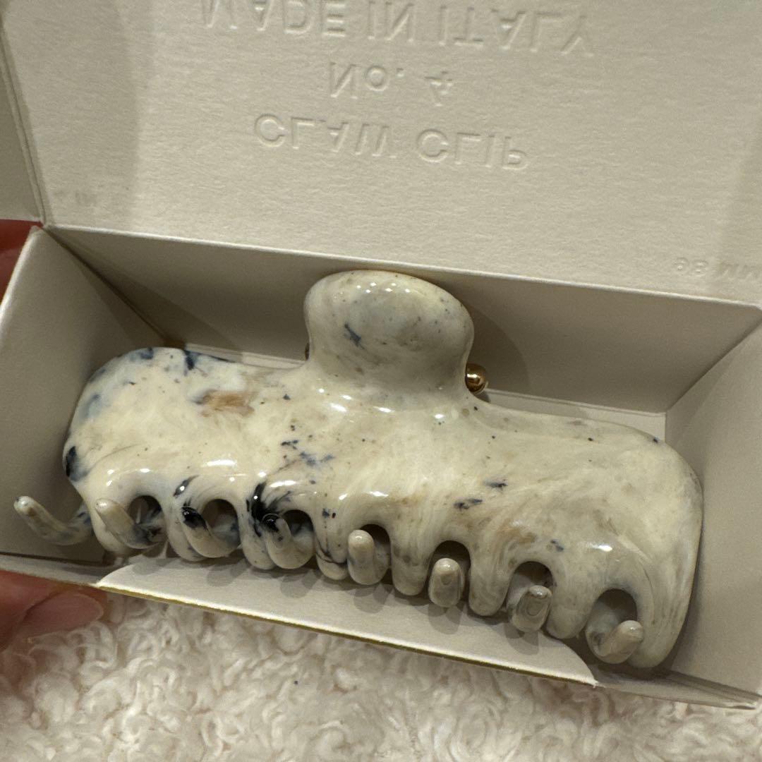 UNDO HAIRWARE ヘアクリップ　NO.4 グレーマーブル