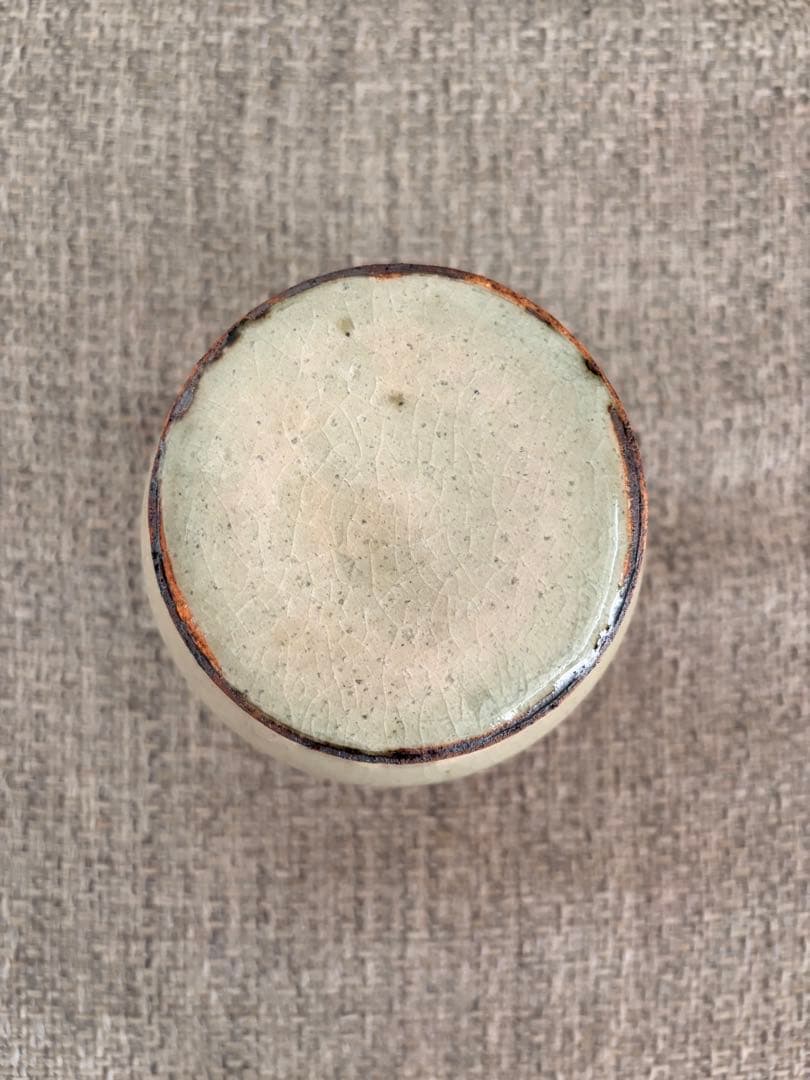 新品・未使用◆加藤祥孝さん　灰釉 しのぎ塩壺