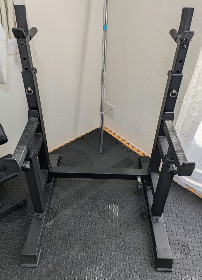 ウエイトトレーニングセット【プレート計90kg・シャフト・ラック・ベンチ】