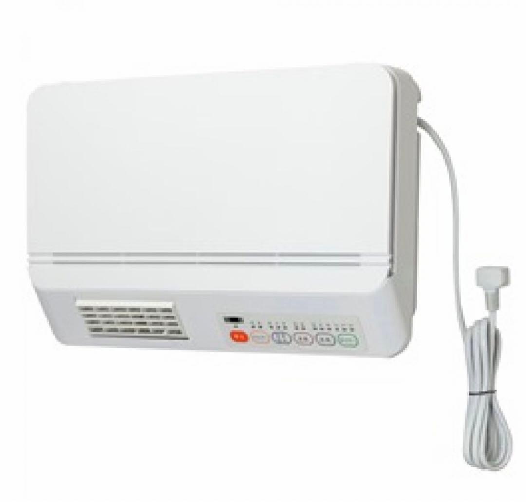 【山善】壁掛式 脱衣所温風ヒーター ホワイト DFX-RJ12