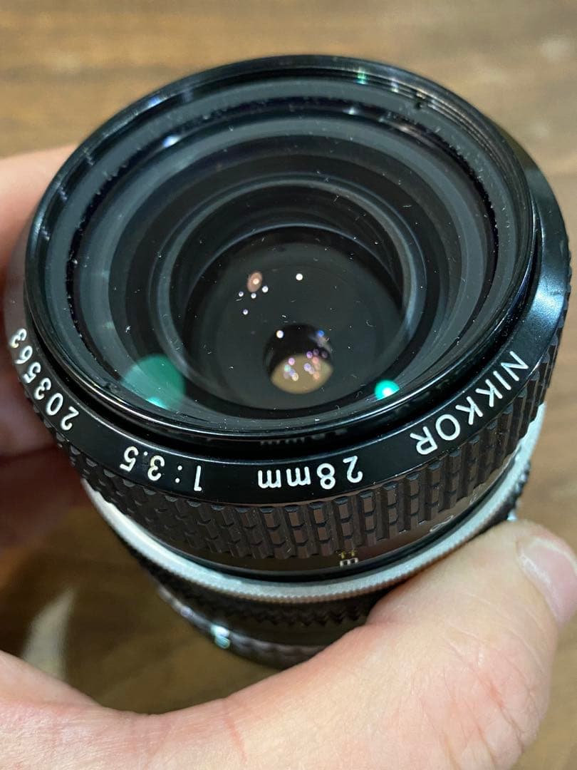 OLYMPUS e-pl1s 赤 ニコンNIKKOR 28㍉1:3.5 レンズ付