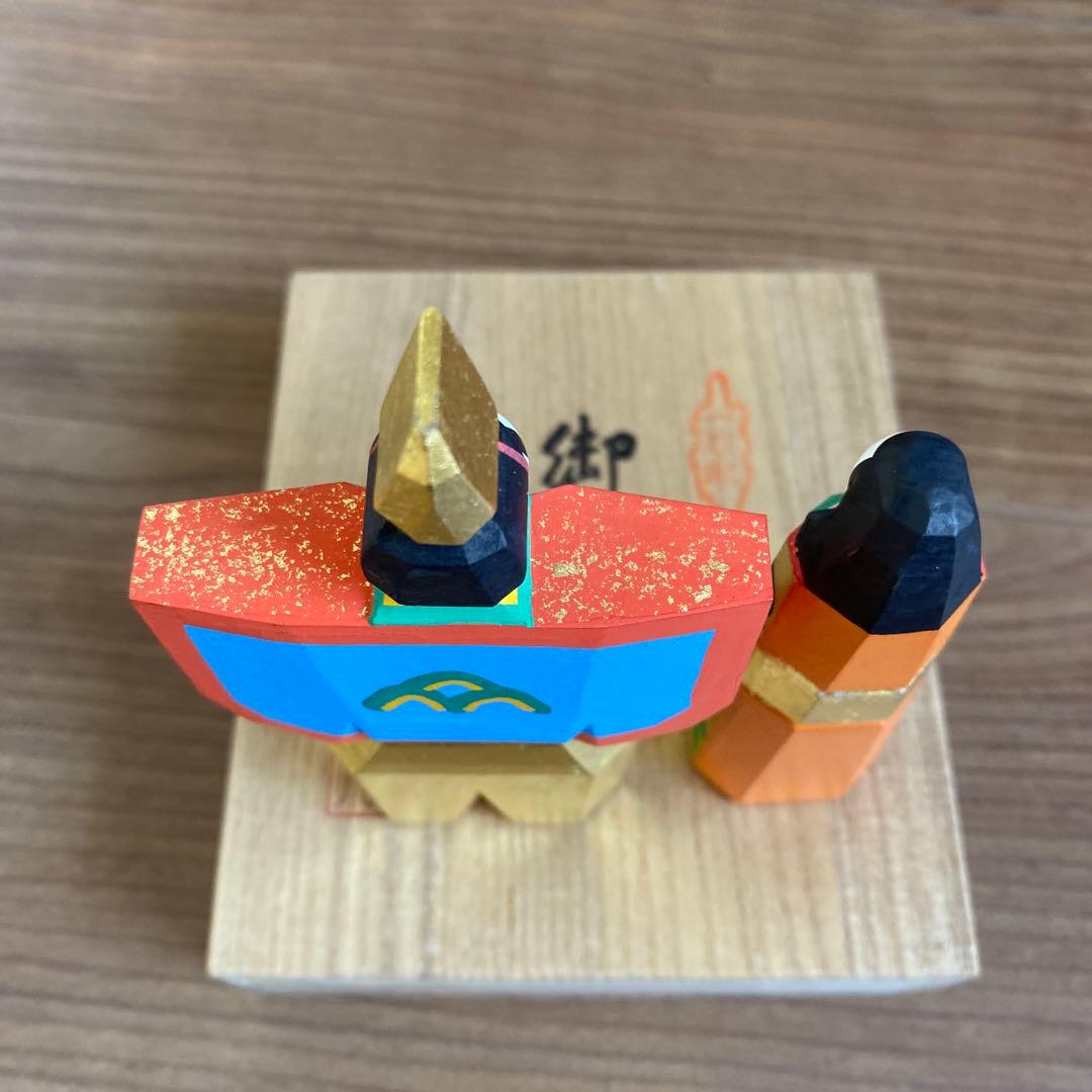 トモ　　雛人形　川口神泉　一刀彫