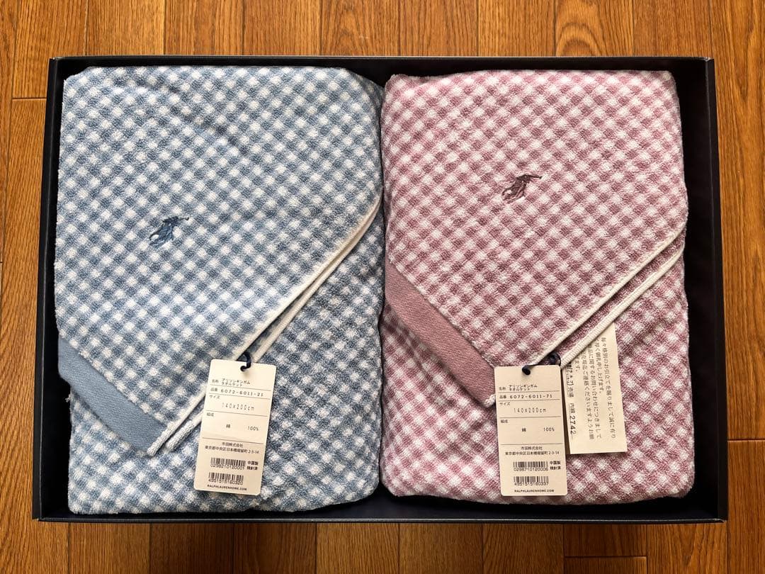 ラルフローレン　アリソンギンガムタオルケット