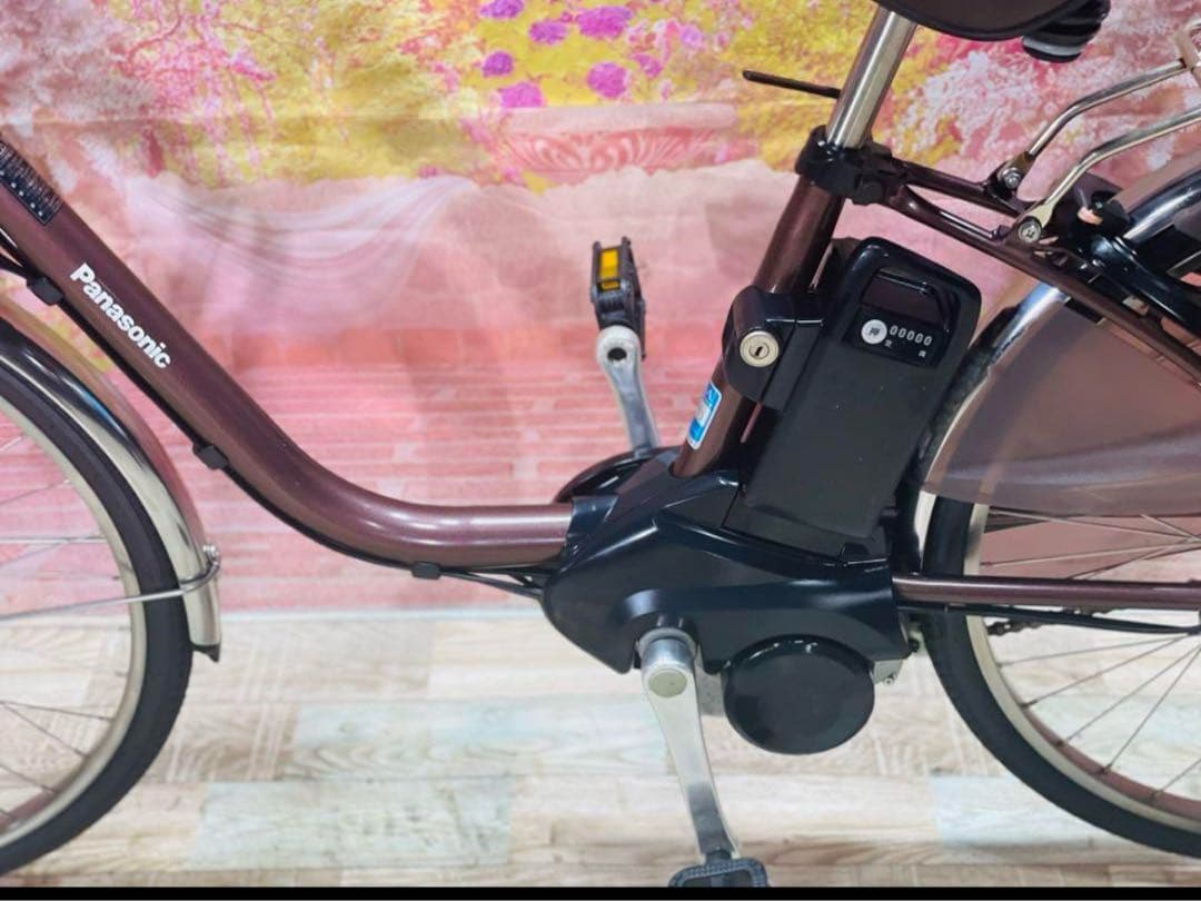 K2443 電動自転車パナソニック ママチャリ 24インチ 送料無料