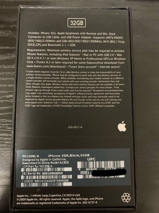 [超レア商品]iPhone 3GS Black 32GB SIMフリー 海外版