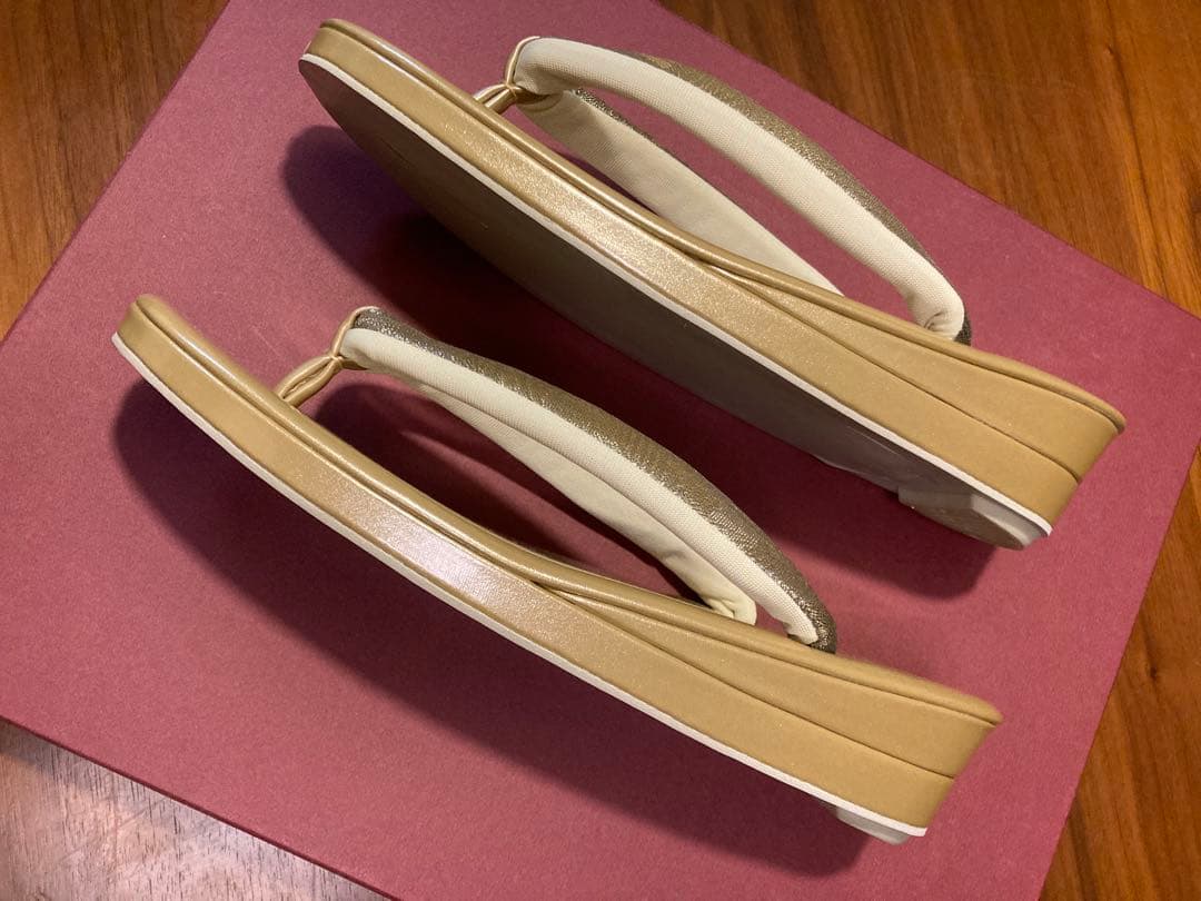 【極美品】和装バッグ 草履 セット 礼装　フォーマル ゴールド