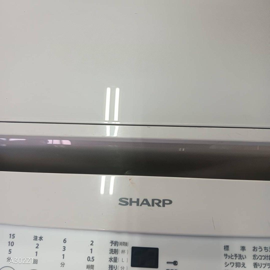 382 関東配送　SHARP 洗濯機　容量8キロ　極美品　家庭向　一人暮らしも可