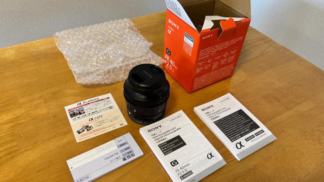 SONY FE 40mm F2.5 G SEL40F25G Eマウントレンズ