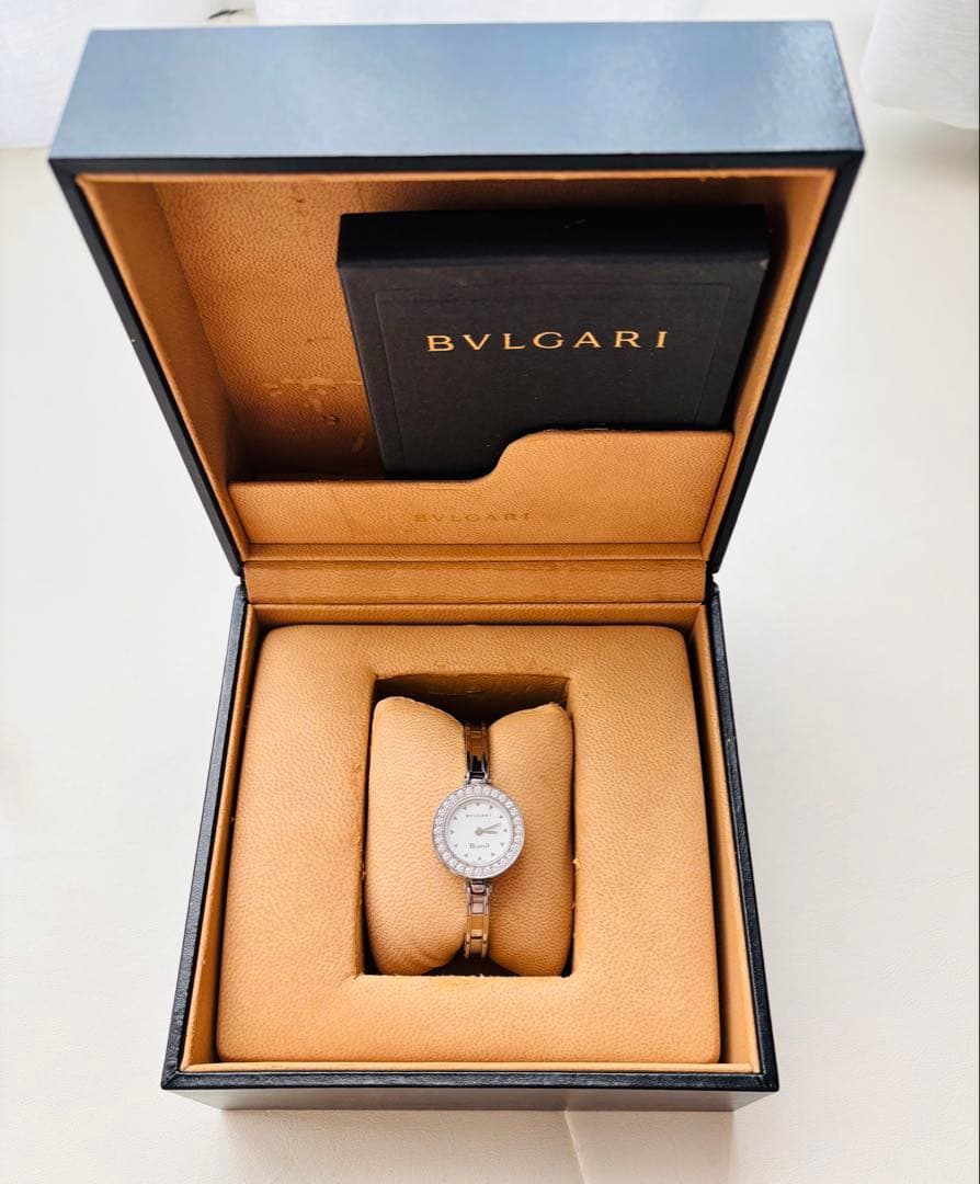 ★極美品★ブルガリ B-ZER01 BZ22S ダイヤベゼル 腕時計