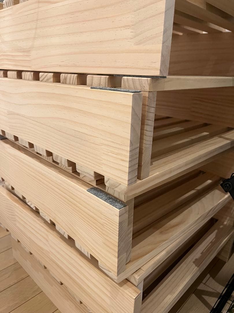 増やして繋げる天然木パレットベッド 8枚セット