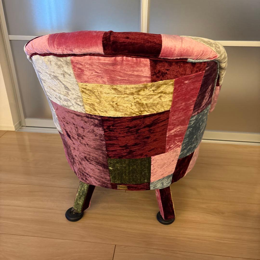 HALO アンチェア 一人掛け (ベルベット パッチワーク ボヘム)