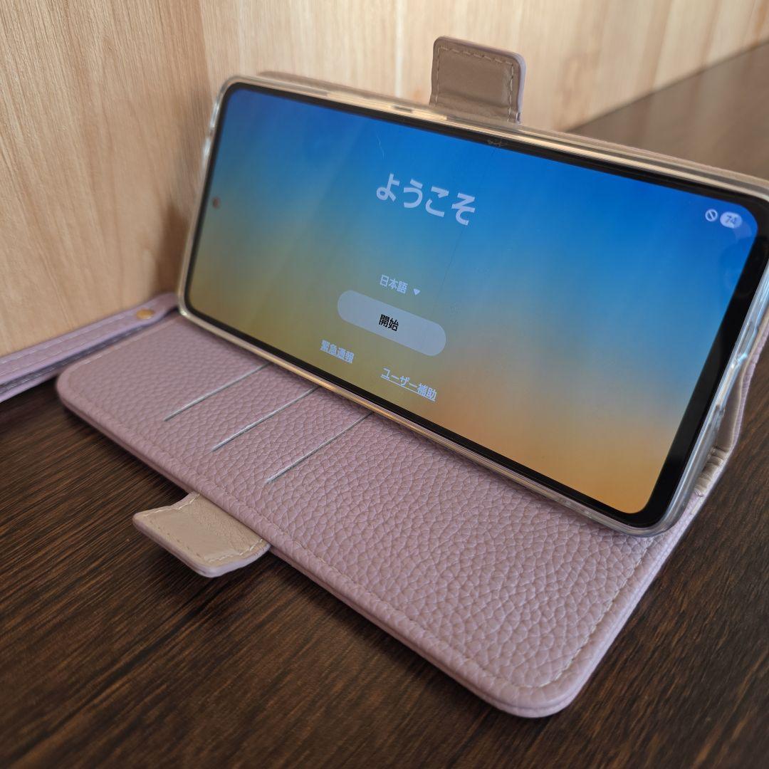 【美品スマホカバー付】Android Galaxy A53 5G オーサムブルー