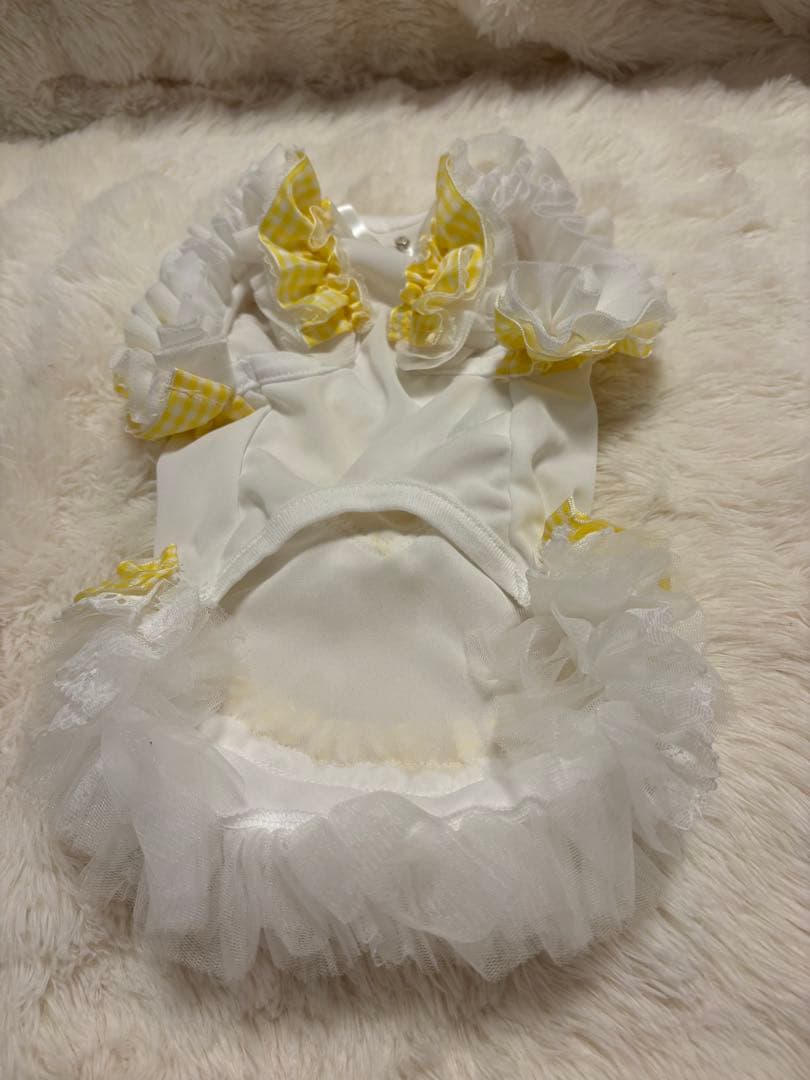 Luxebirdie（リュクスバーディ） フリル付き犬服 Sサイズ イエロー