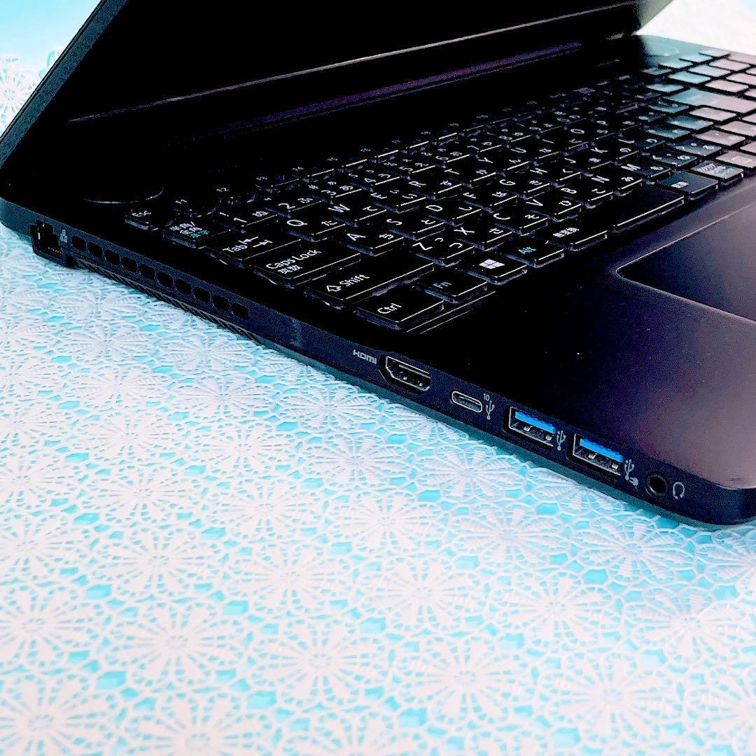 たっぷり大容量1TB✨️Corei7✨️薄型ノートパソコン✨️黒ブルーレイ✨️カメラ付き