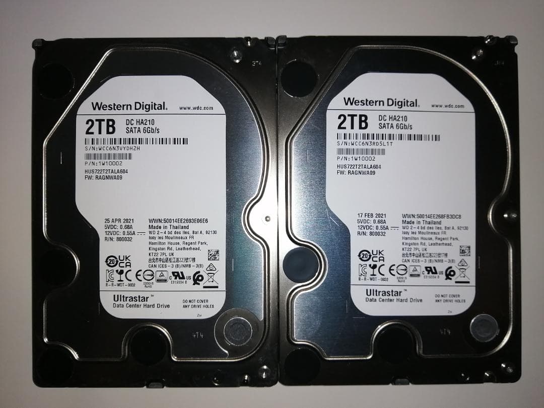 QNAP TS-251B + HDD 4TB (2TBx2個) RAM 8GB